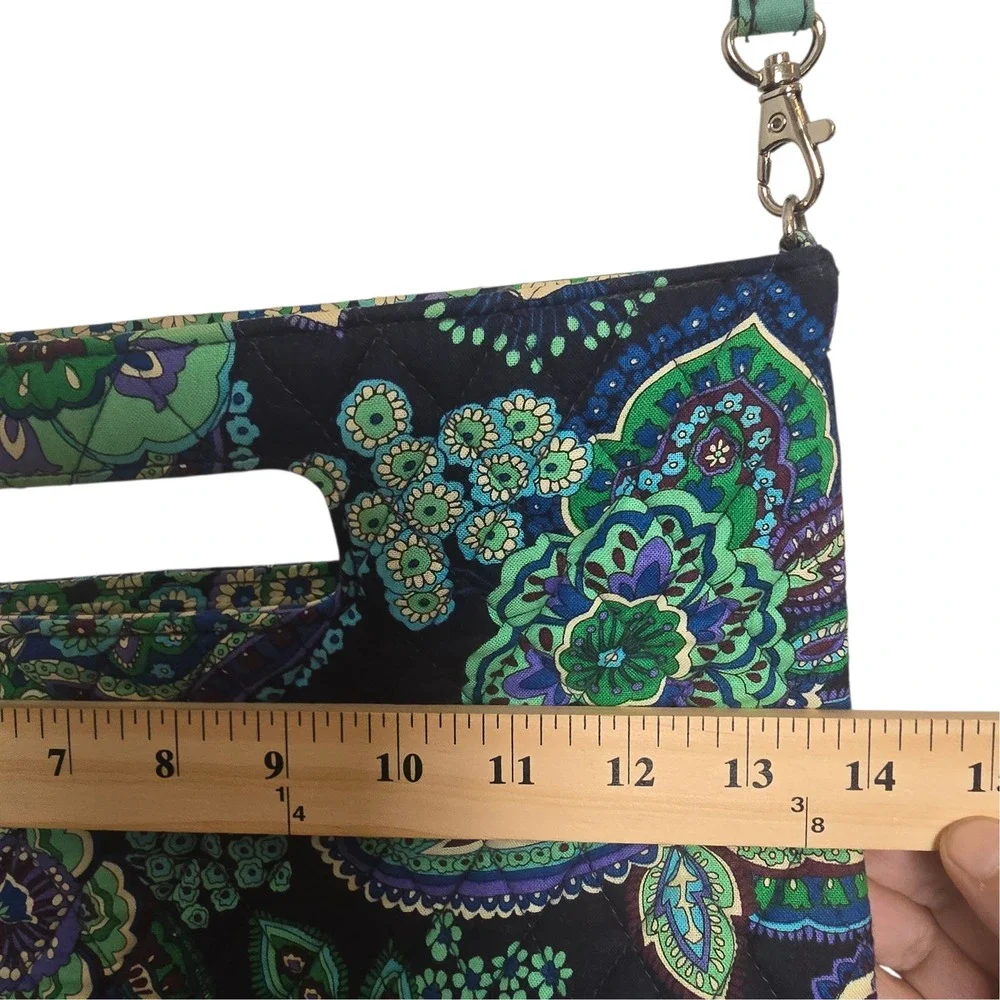 Vera‎ Bradley Rhythm and Blues Quilted Tote Crossbody Bag Tote Boho Paisley
